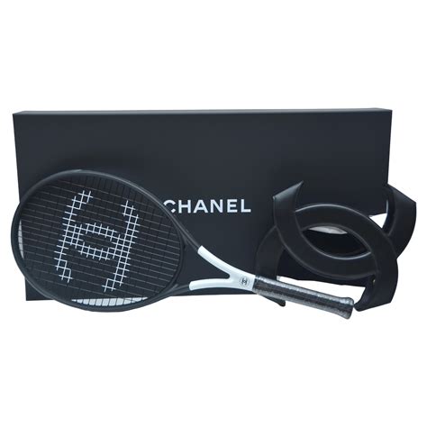 black chanel tennis equipment